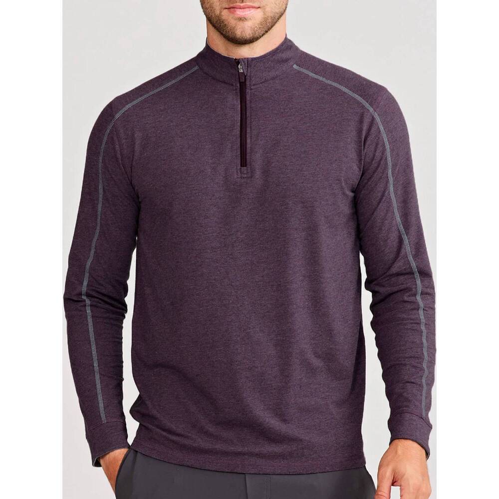 NEW TASC carrollton 1/4 zip sweater in shadow